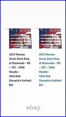 2023 Monsta King of Diamonds Uncle Slam 1PC USA/ASA Slowpitch Bat