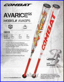 Combat Avarice G5 ASA Slow Pitch Softball Bat AVASP5 34- 26 oz. Limited Edition