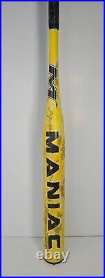 Miken Maniac DIC20M Yellow 34 28oz Softball Bat Slowpitch 100% Alloy
