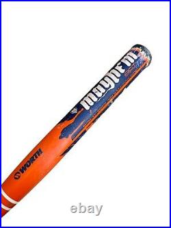 Rare Worth Mayhem MAY98A Orange ASA 34 / 28 Slow Pitch Softball Bat Composite